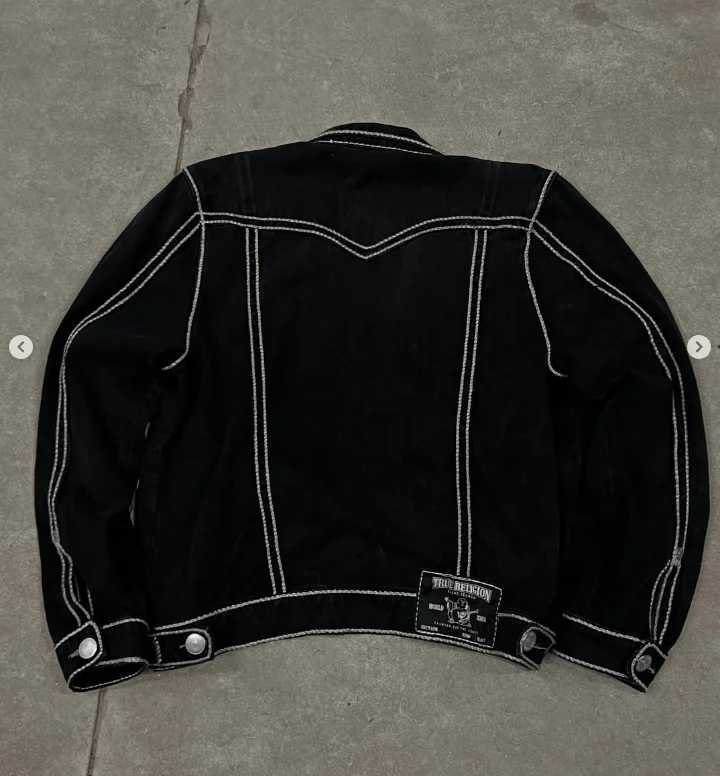 American fashion brand retro Y2k denim jacket street clothing letter embroidery motorcycle sports jacket thick mens clothingXJ250416