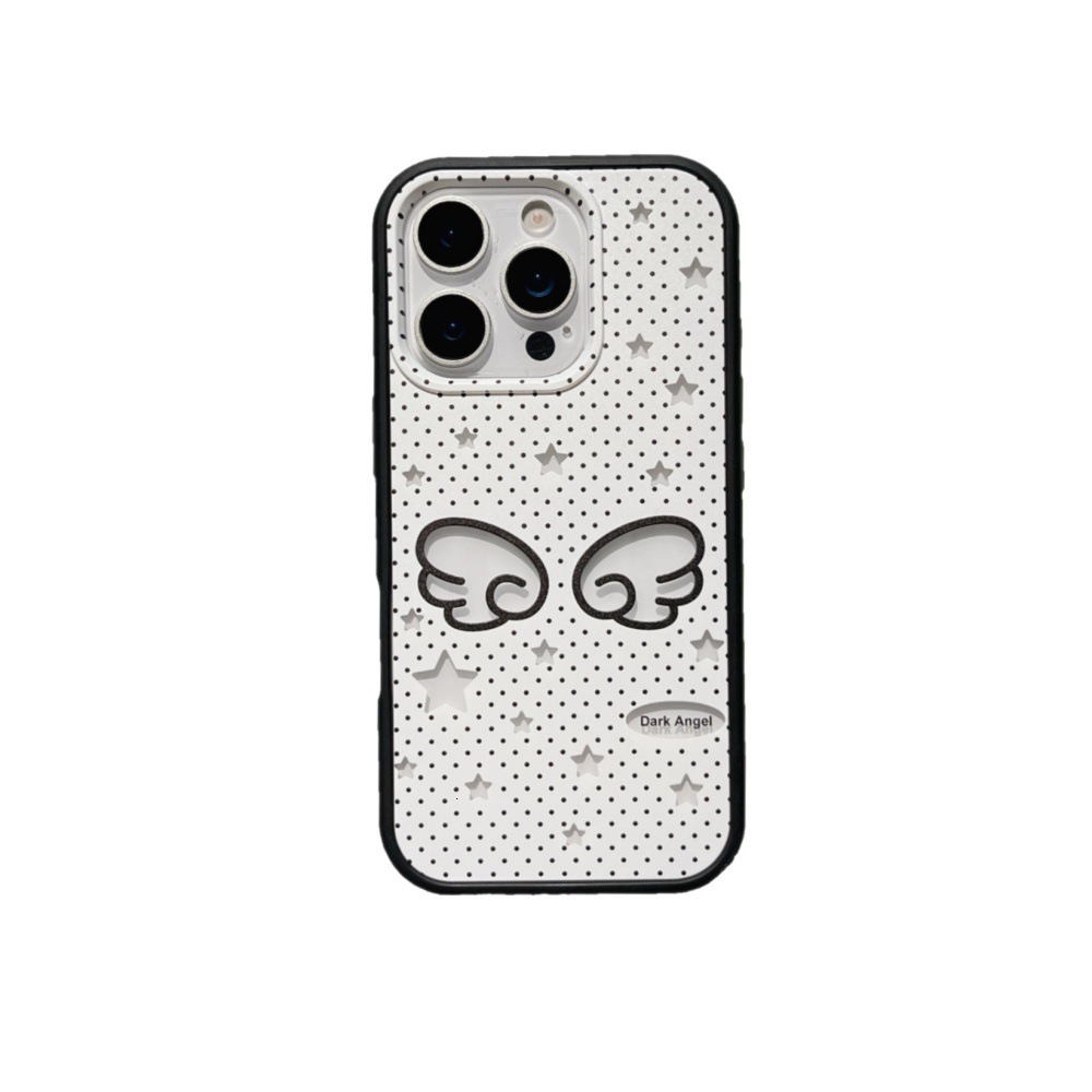 Star Wings Phone Case Compatible with iPhone 17/16 Pro Cartoon Personalized Transparent iPhone 15/14 Full Coverage