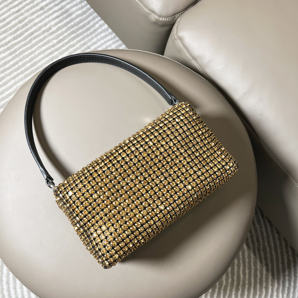 Women's Designer Bag Dinner Bag Party Socialite Bag Best-selling Handmade Rhinestone Underarm Shiny Full Shoulder Diamond Inlaid Handbag, Women&#