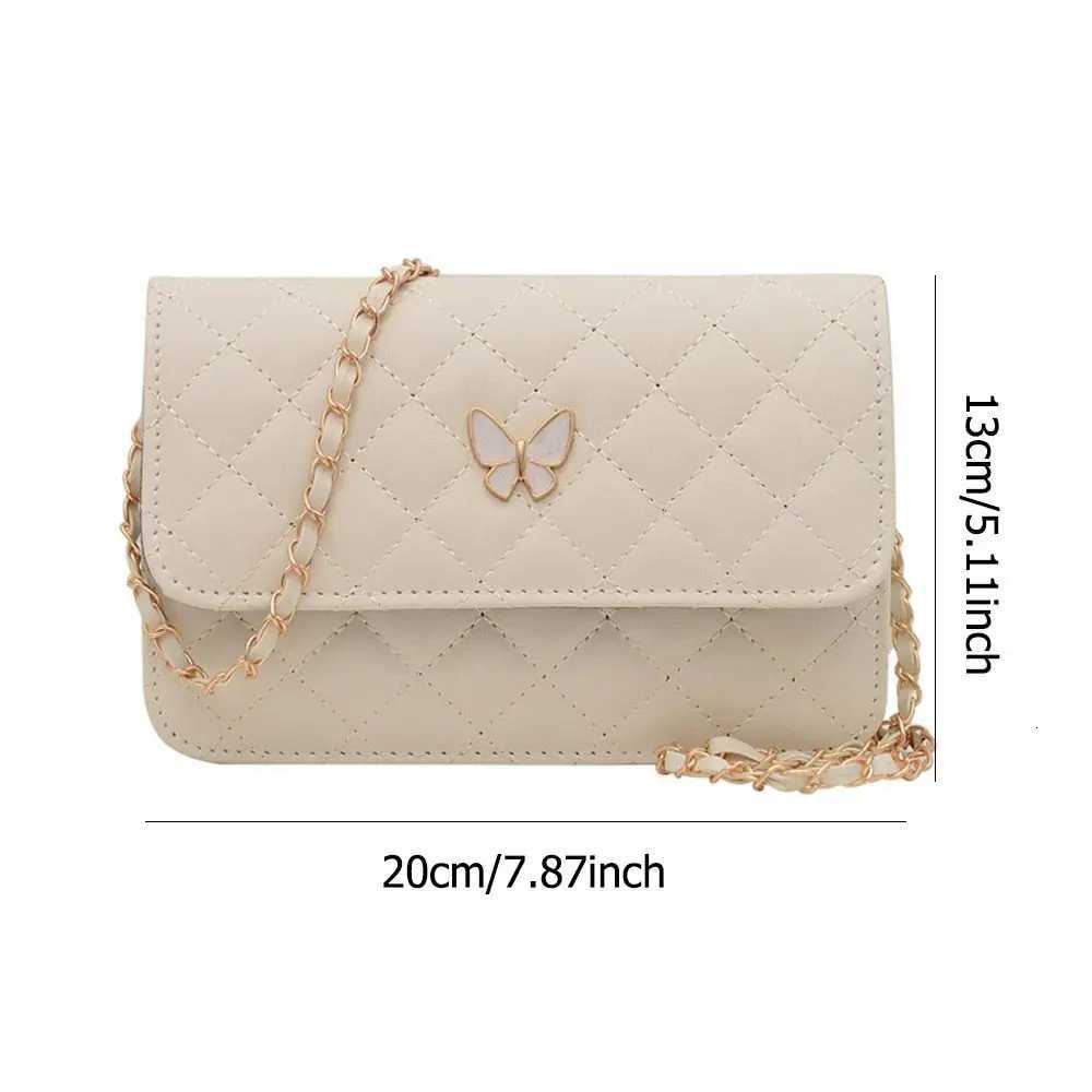 Classic Style Diamond Pattern Chain Bag Women PU Leather Trendy All-Match Crossbody Handbag Mini Korean Style Small Shoulder BagW251115