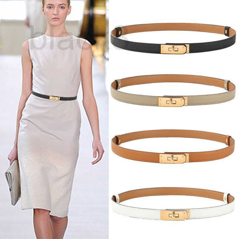 Designer Belts women belt ceinture luxe leather belt narrow all-match with skirt dress decorative pants tucked waistband locking buckle womens tight belts VF5B