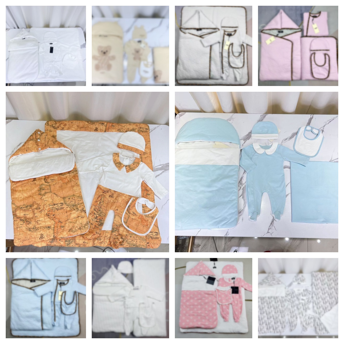 High quality Baby Sleeping Robe New Newborn Baby Jumpsuit Sleeping Bags Infant kids Sleep Wear Warm Bedding girls boys jumpsuits with hat and bib and diaper bag