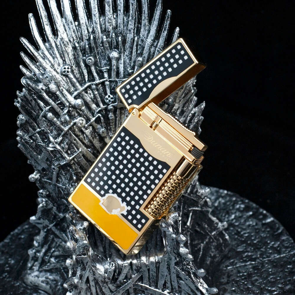 With Logo Windproof Tobacco Cigar Drill Gift Box Portable Multifunction Cigarette Lighter Accessories High-Quality L2