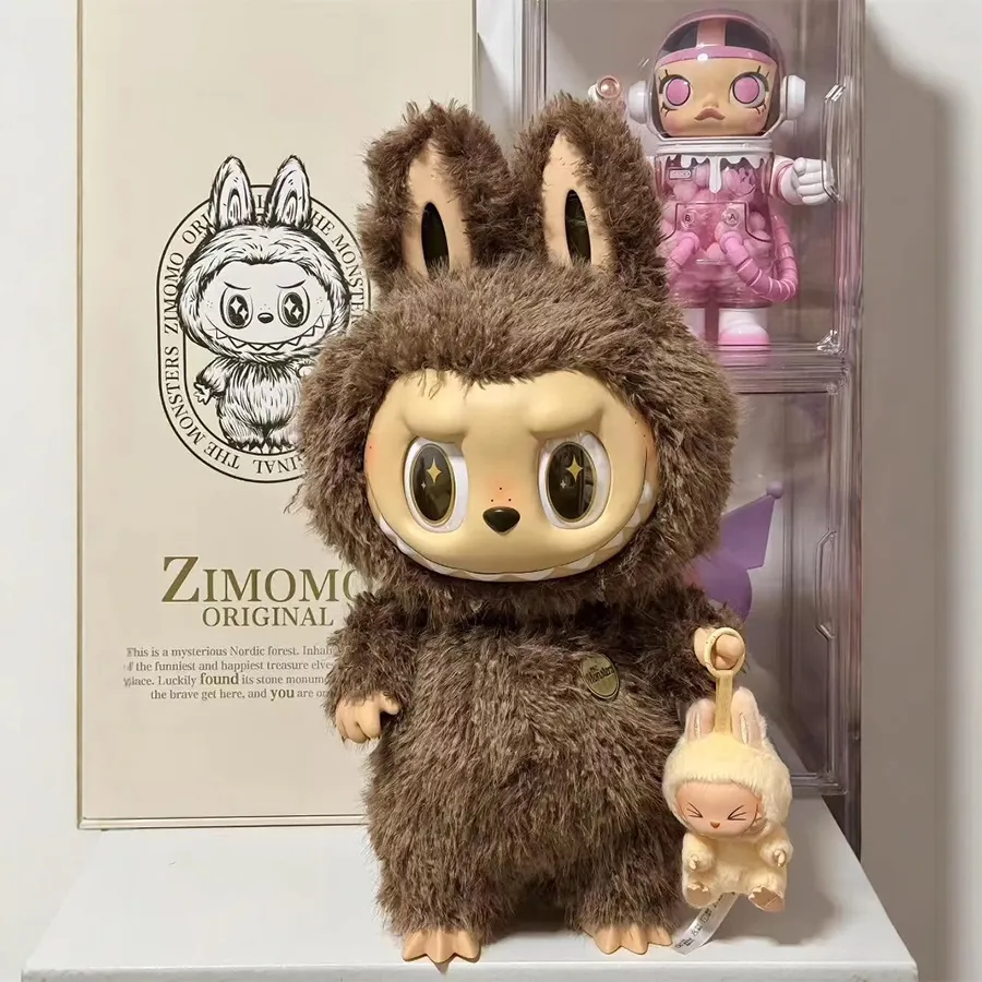 58cm Labubu Zimomo 10th Anniversary Series Archangel and The Great Leader Series Vinyl Figurine Cute Toy Figurines of Xmas Gifts QIAOWANTONG