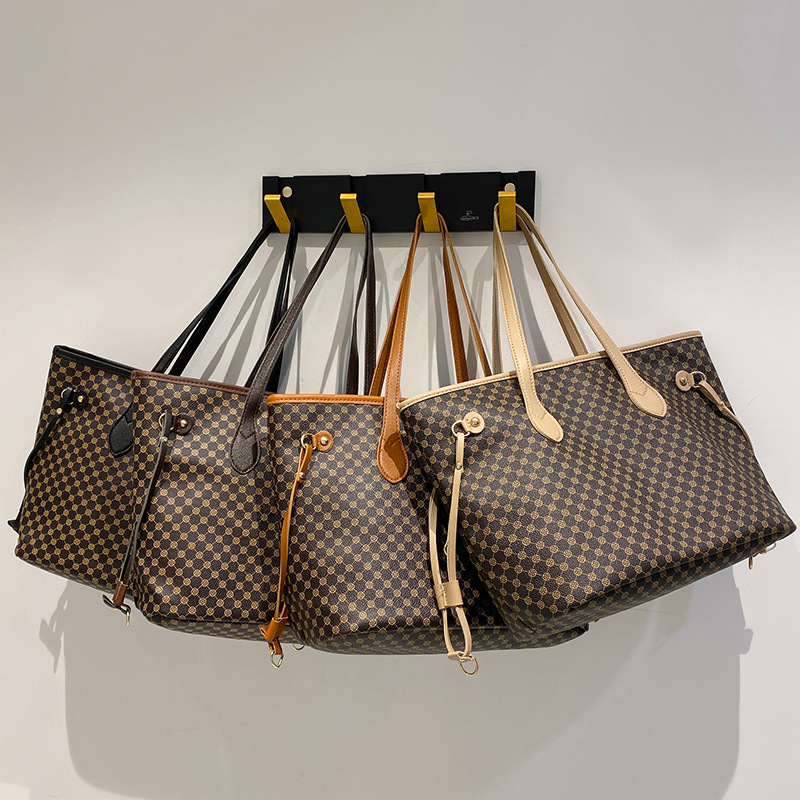 New women's Tote Bag 2025 Fashion simple casual trend all-in-one shopping bag Black Khaki Apricot Brown Free shipping
