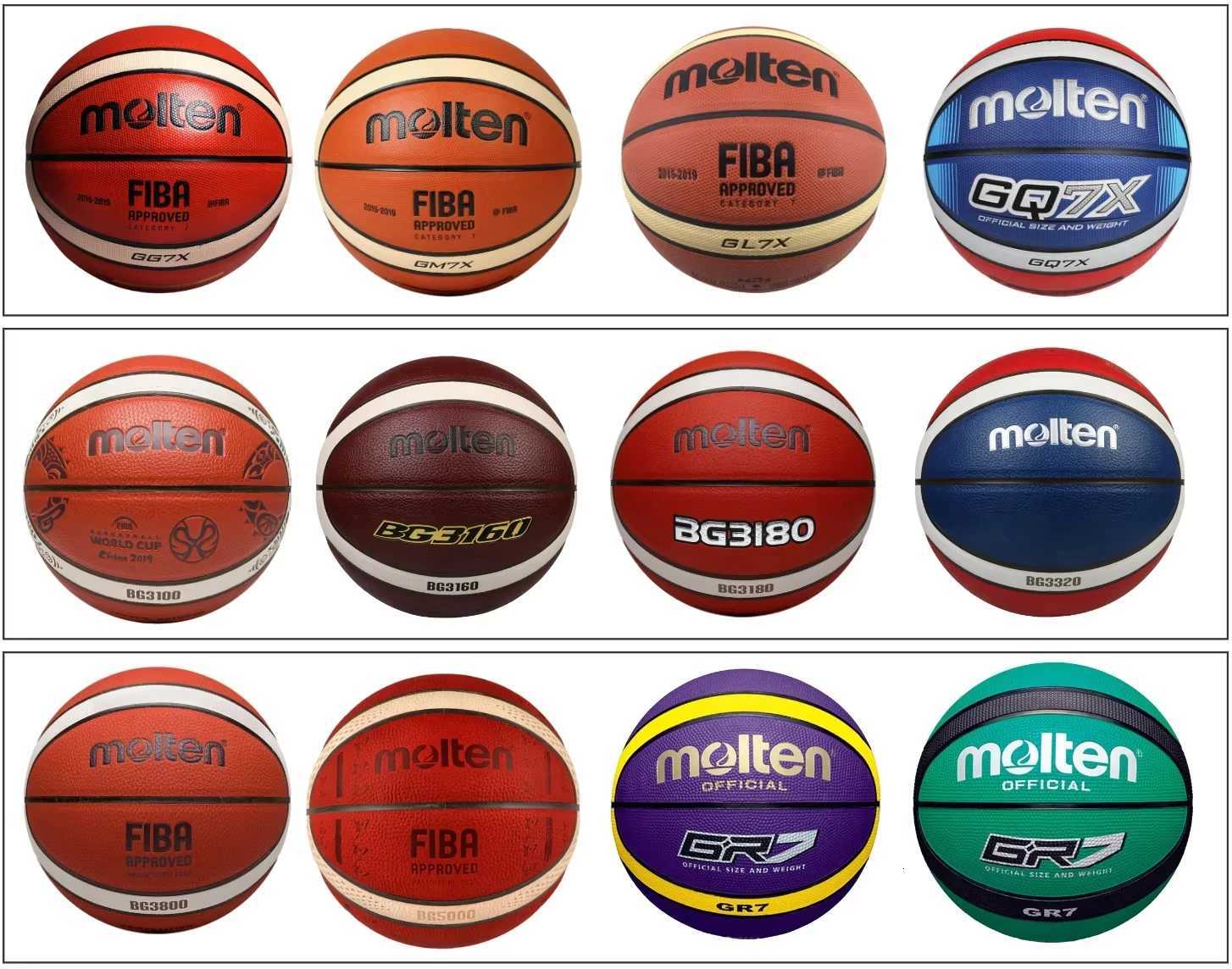 Molten-PU Composite Basketball BG4500 BG5000 Series BG5000 Size 765 2- Tone BasketballW251115