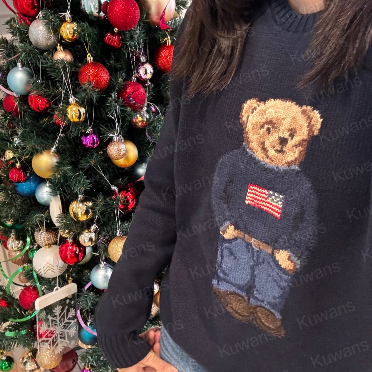 Top Quality Women's Sweater Bear Designer Sweaters Knitted Cotton Crewneck Knit Embroidery Winter Soft Basic Pullover Casual Pulls Fashion Knitted Wool