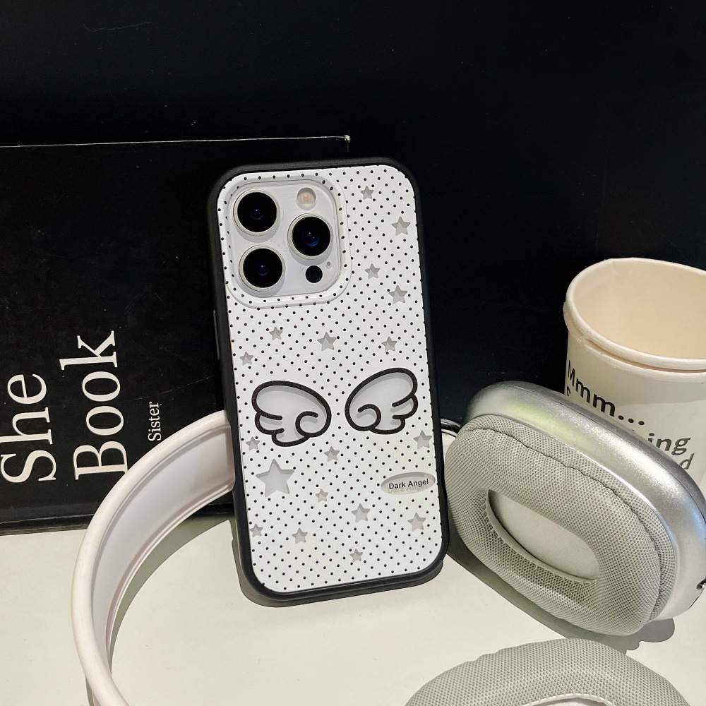 Star Wings Phone Case Compatible with iPhone 17/16 Pro Cartoon Personalized Transparent iPhone 15/14 Full Coverage