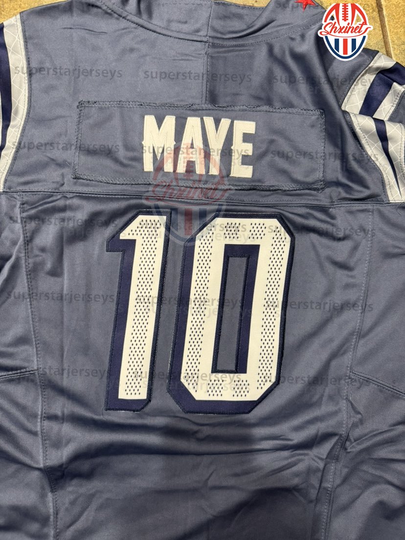 Custom 2025 Salute Football Jersey Service Drake Maye Stefon Diggs Christian Gonzalez 12 Brady Mike Vrabel New Arrivals Competive Quality