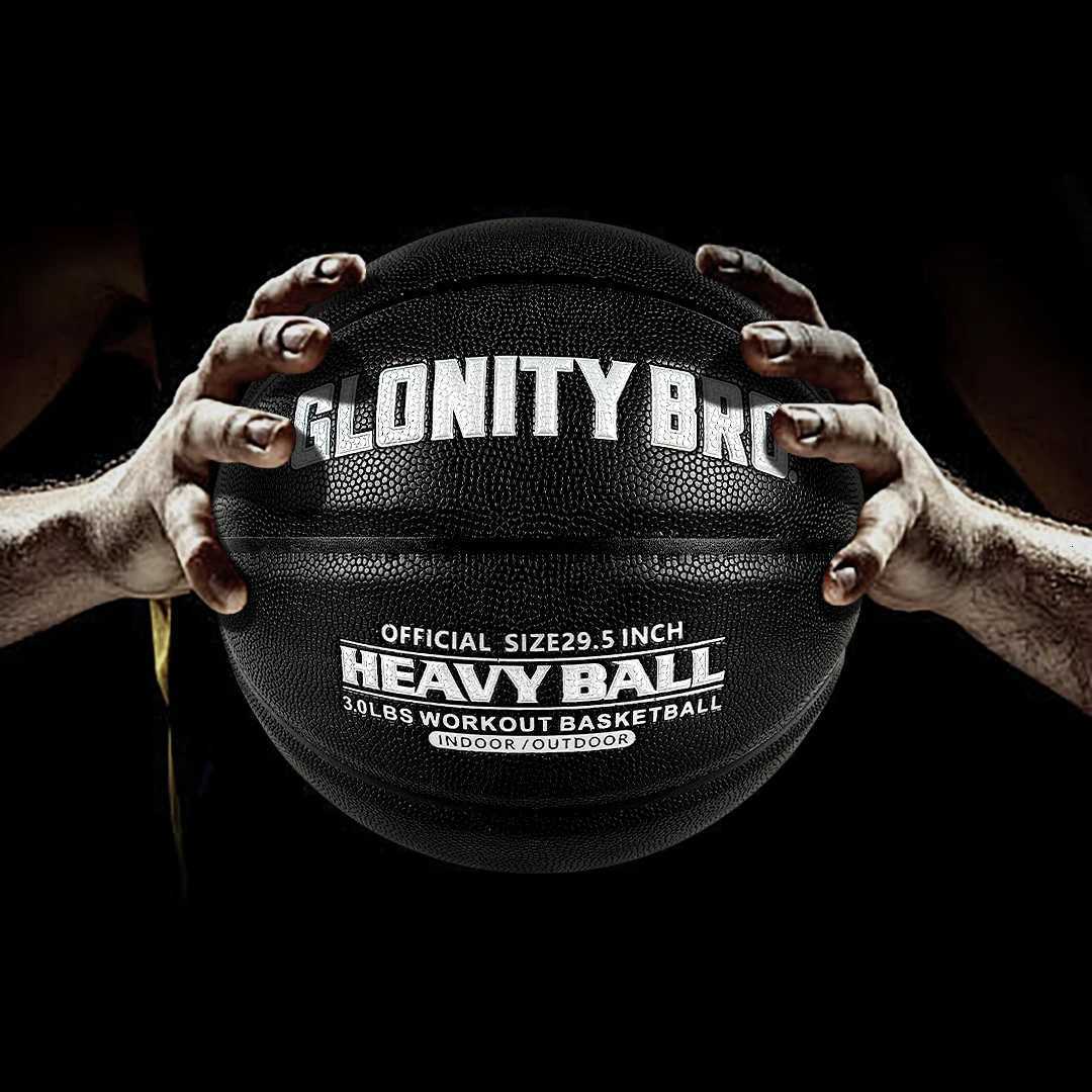 Aggravated Basketball 3lbs Size 7 Indoor Outdoor Special Training Heavy Ball for Improving Ball Handling Dribbling Passing SkillW251115