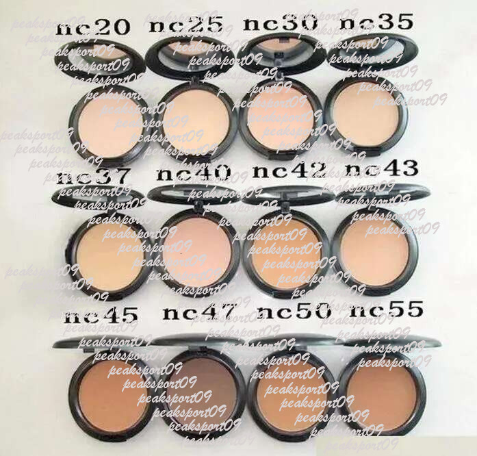 Brand Makeup 12 colors NC20 NC25 NC30 NC35 NC37 NC40 concealer foundation 15g Natural Whitening pressed powder