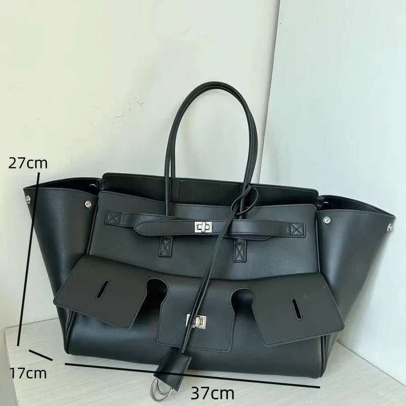 Buckle Designer Fashion Handbags PU Leather Brand Shoulder Multipockets High Capacity Purses Women's Underarm Bags