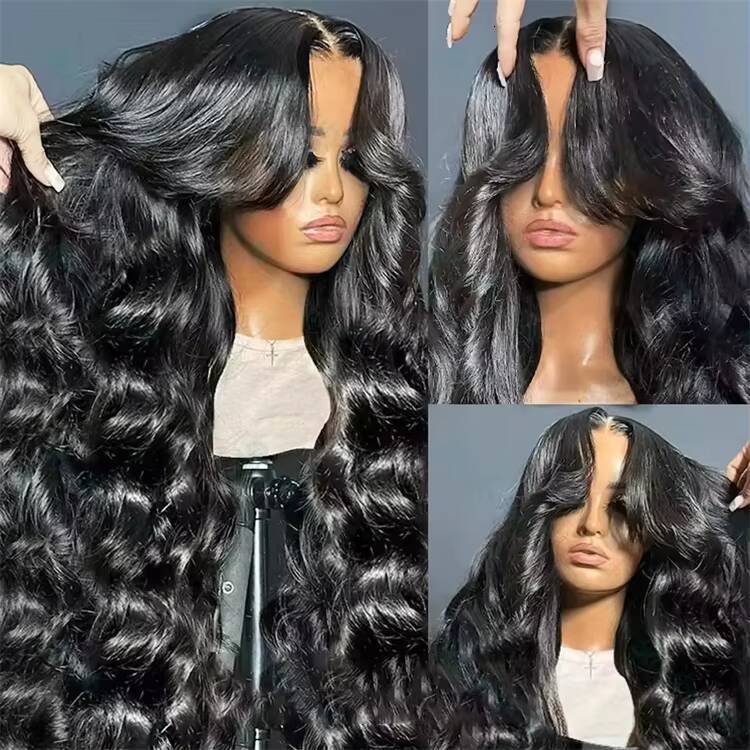 30 40 Inch Lace Front Wig 200 Density 13x6 HD Transparent Body Wave Lace Frontal Human Hair Wig PrePlucked Glueless for Women
