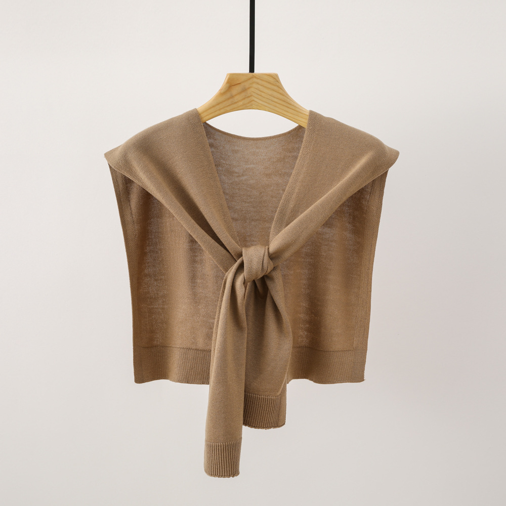 K420 2024 new autumn and winter knitted wool scarf shawl outer wear thin neck protection Korean shirt matching single item