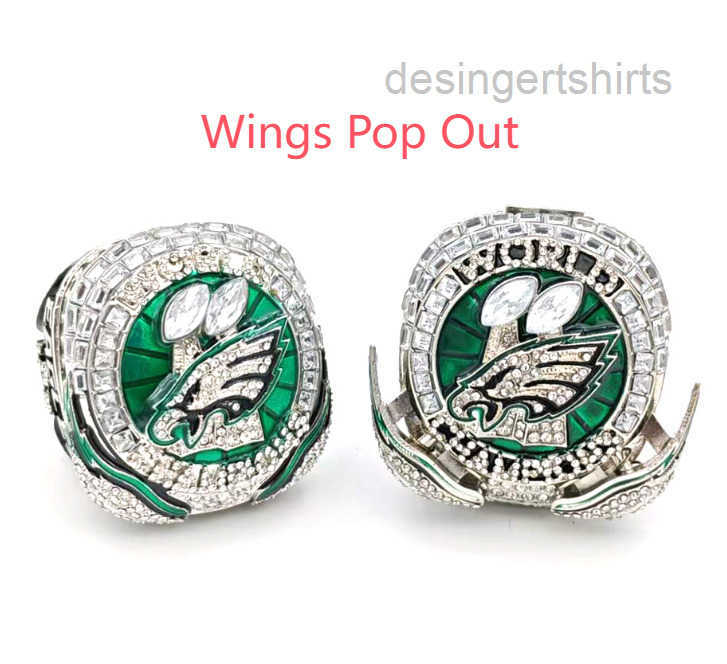 Super 2024 Bowl 2025 Eagles HURTS BARKLEY American Football Team Champions Championship Ring Wooden Display Box Souvenir Men Fan Gift Wholesale