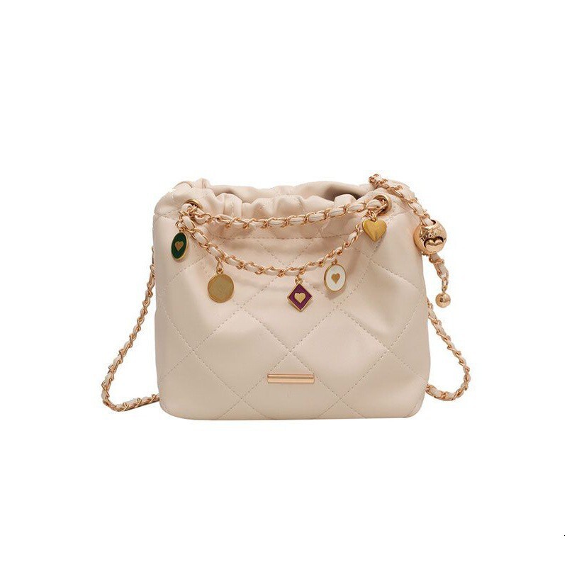 designer bag Fragrant Style Chain Small Square Trendy and Fashionable Skew Straddle Women's Bag Shoulder bag