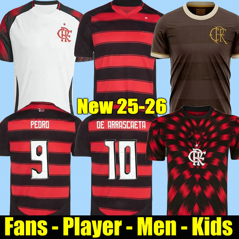 FlamengoS jerseys 25 26 PEDRO GERSON football shirts DE ARRASCAETA DE LA CRUZ B.HENRIQUE soccer jersey player version 2025 2026 mans women kids kit Football Shirts