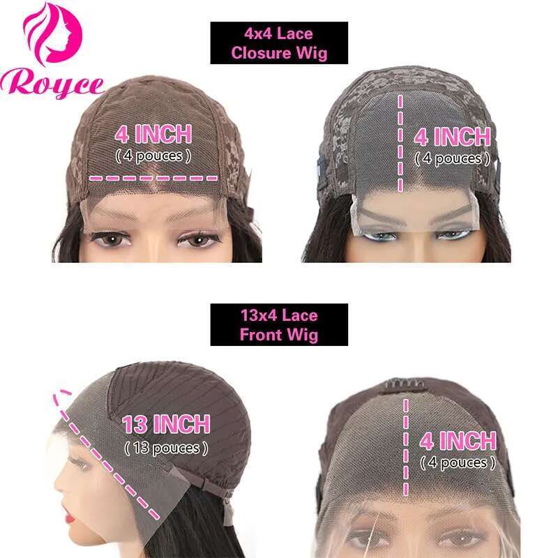 180 Density 30 Inch Wig 4C Kinky Curly Edges 13X4 Transparent Lace Front Wigs For Women Human Hair Remy