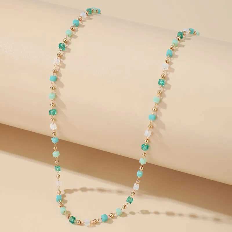 Bohemian womens colorful bead fashion jewelry set necklace party necklace handmade necklaceXJ250416