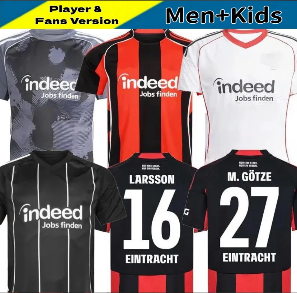 25/26 EintrachtS Frankfurt Soccer Jerseys 125th EKITIKE MARMOUSH DINA EBIMBE KNAUFF M.GOTZE CHAIBI SKHIRI RODE KOCH 2025 2026 Football SHIRTS