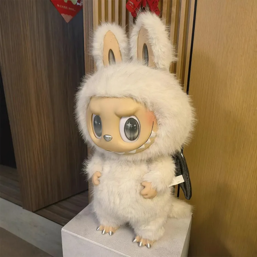 58cm Labubu Zimomo 10th Anniversary Series Archangel and The Great Leader Series Vinyl Figurine Cute Toy Figurines of Xmas Gifts QIAOWANTONG