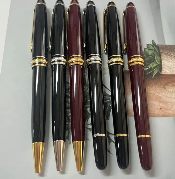 black resin MB Ballpoint pen 163# Mesterprice National RollerBall fountain pen used for writing office supplies gifts 250415