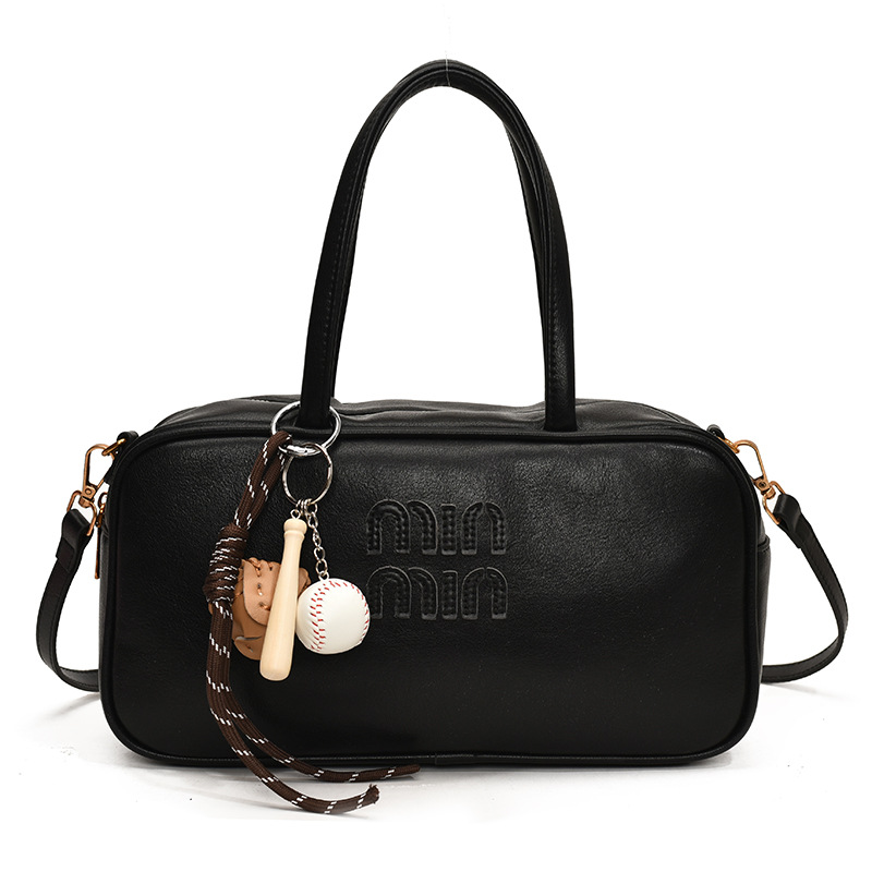 designer bag new Retro frosted large-capacity women's bag style versatile crossbody bag commuter hand-held bowling bag