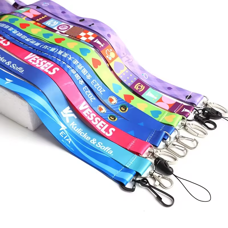 Eco-Friendly Custom Polyester Lanyards | Breakaway Safety Neck Strap for Phone/Keys/ID | Free Logo Sublimation & Fast Global Shipping | Factory Wholes