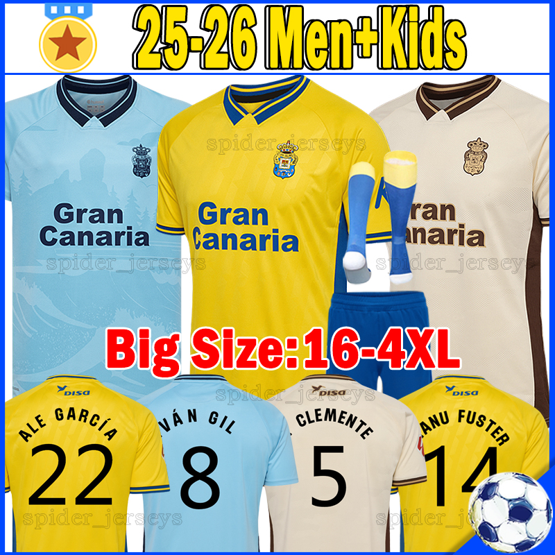 XXXL 4XL 25 26 UD Las Palmas Soccer Jerseys Retro 1997 98 ALE GARCIA MANU FUSTER 2025 2026 LOIODICE MARC IVAN GIL Football Shirts LUKOVIC E.CLEMENTE MARVIN Men Kids kits