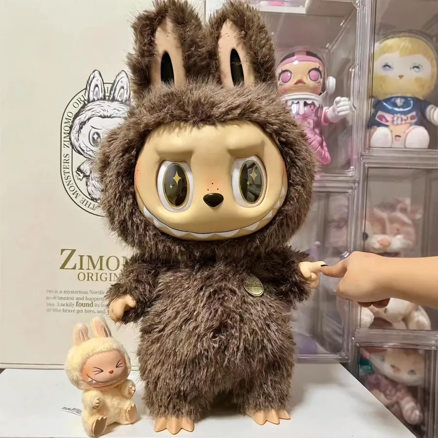 58cm Labubu Zimomo 10th Anniversary Series Archangel and The Great Leader Series Vinyl Figurine Cute Toy Figurines of Xmas Gifts QIAOWANTONG