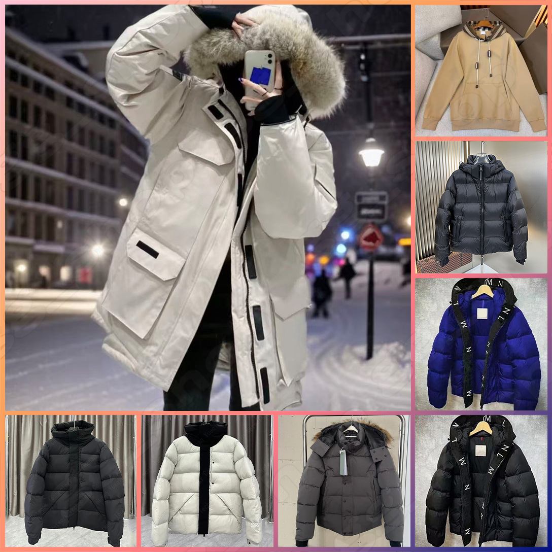 Mens puffer jacket Designer Winter coat mens Coat Thick Unisex Couple Womens Jacket with Body Warmer Zip Up White Duck geesejacket Fashion