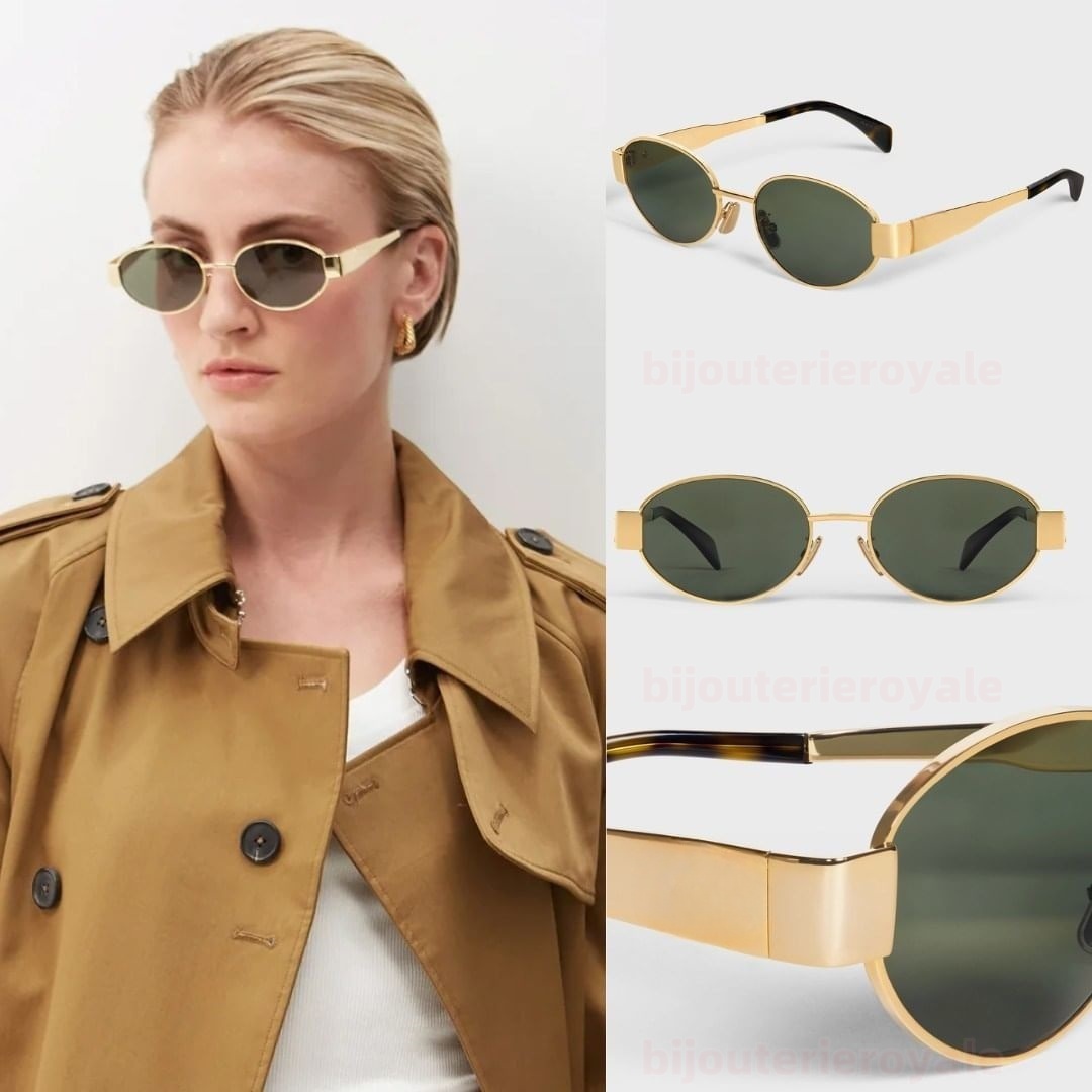 sunglasses designer sunglasses women OVAL Fashion New high quality sun glasses Women Sunglasses metal Lunettes de soleil Mens Brand Designer cat eyes sunglasses