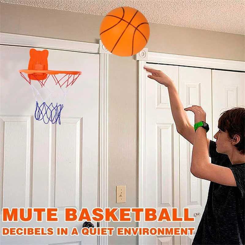 Personalized Silent Basketball PU Foam High Density Size 7 Ball No Noise Squeezable Indoor Bouncing Mute Ball Children SportsW251115