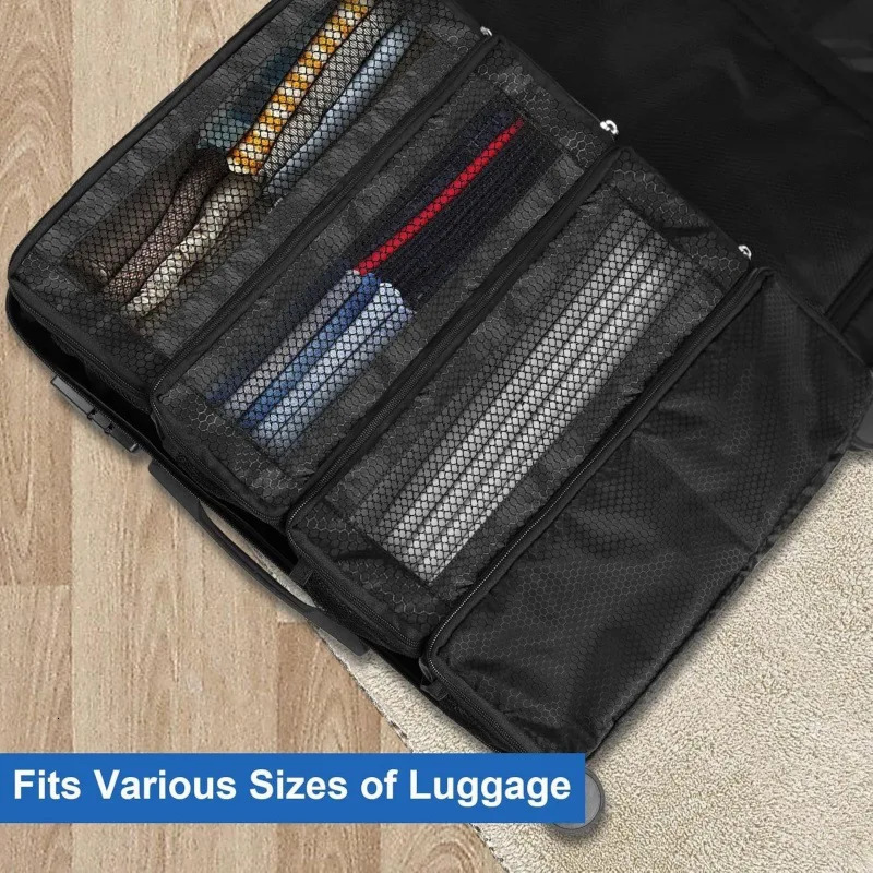 Suitcase Organizer High-capacity Travel Luggage Organizer Hanging Shelve Packing Cube Closet Collapsible Hanging Storage Bags 251115 - view 3