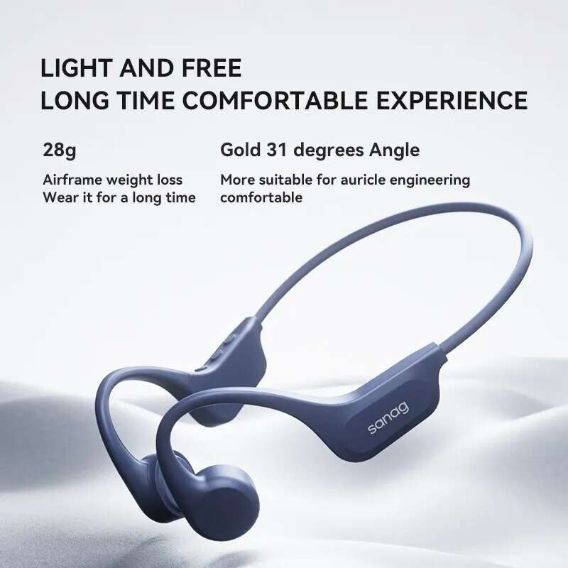 Sanag B60 Pro Bone Conduction Earphone IPX8 Wireless Open Headset 5.3 Swimming Bluetooth Headphones 64GB MP3 Earbuds