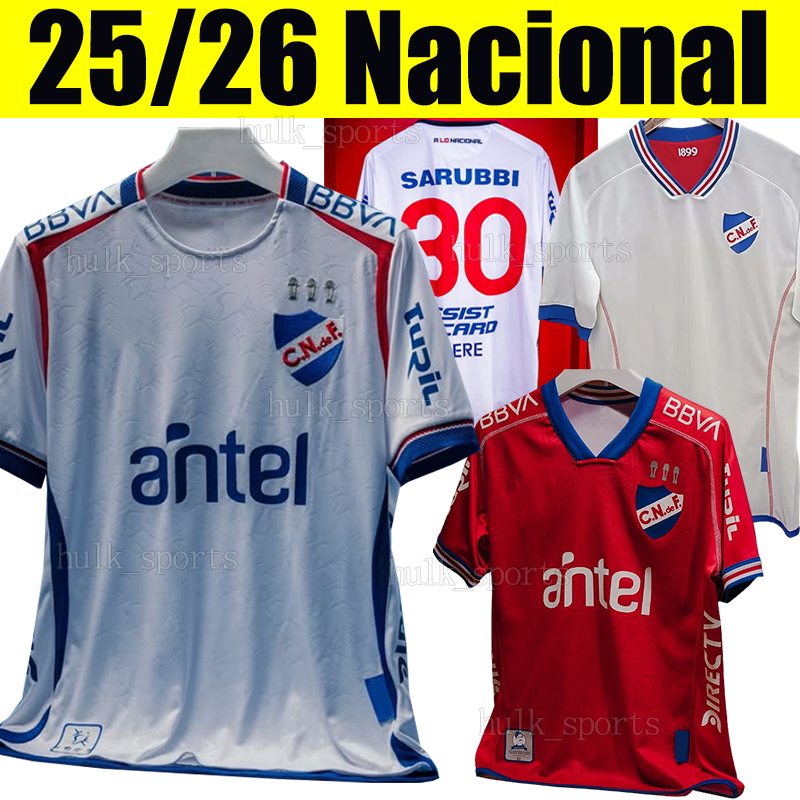 25/26 Suarez LOPEZ Club Nacional soccer jerseys Uruguay 2025 N.LOPEZ J.RECOBA L.VILLALBA D.HERAZO E.VARGAS ARADY OTERO L.BOGGIO OLIVA L.MORALES S.COATES football shirts