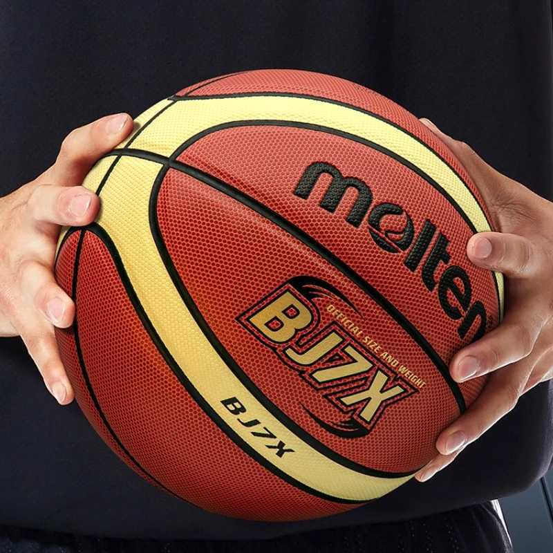 Molten BJ7X FIBA Approved Basketball Size 7-Premium Microfiber Cover and Butyl Bladder for Professional Indoor LeaguesW251115