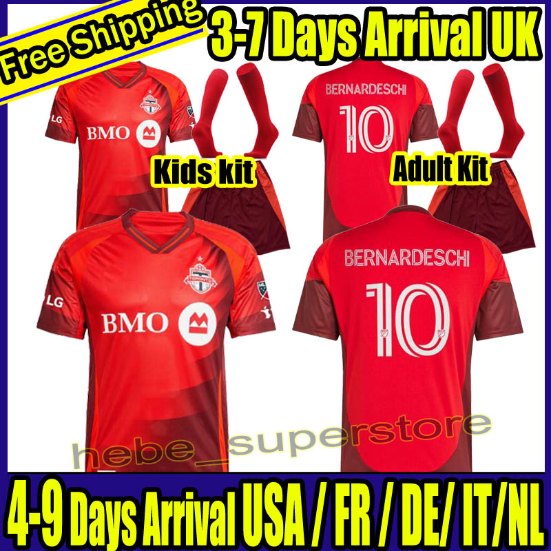 25 26 TorontoS FC soccer jerseys 2025 2026 football shirts home away top thailand quality uniform adult men Kids kit Major League Soccer in the United States