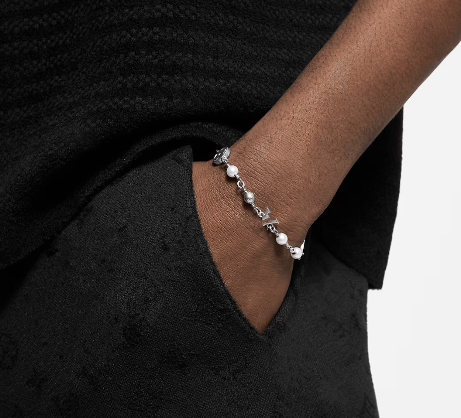 Elegant Couple Bracelet Set White Pearl Silver Plated Charm Bangles for Men and Women Z250910