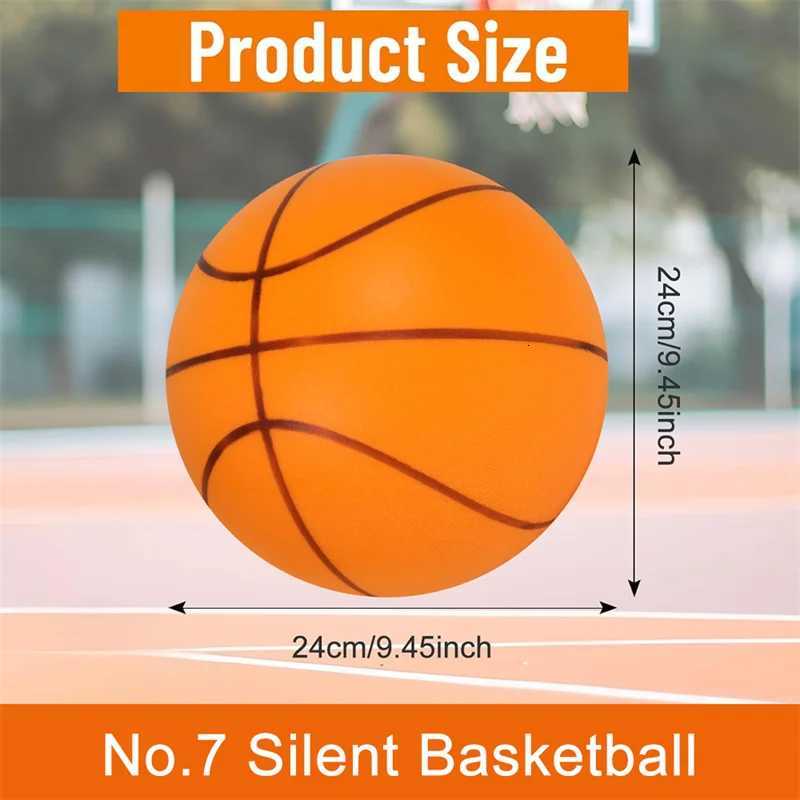 Personalized Silent Basketball PU Foam High Density Size 7 Ball No Noise Squeezable Indoor Bouncing Mute Ball Children SportsW251115
