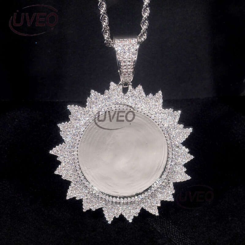 Iced Out Sterling Silver Jewelry 925 Gold VVS Moissanite Cuban Chain Hip Hop Pass Diamond Tester Pendant Cuban Link Chains Fashion Gift Moissanite Cha