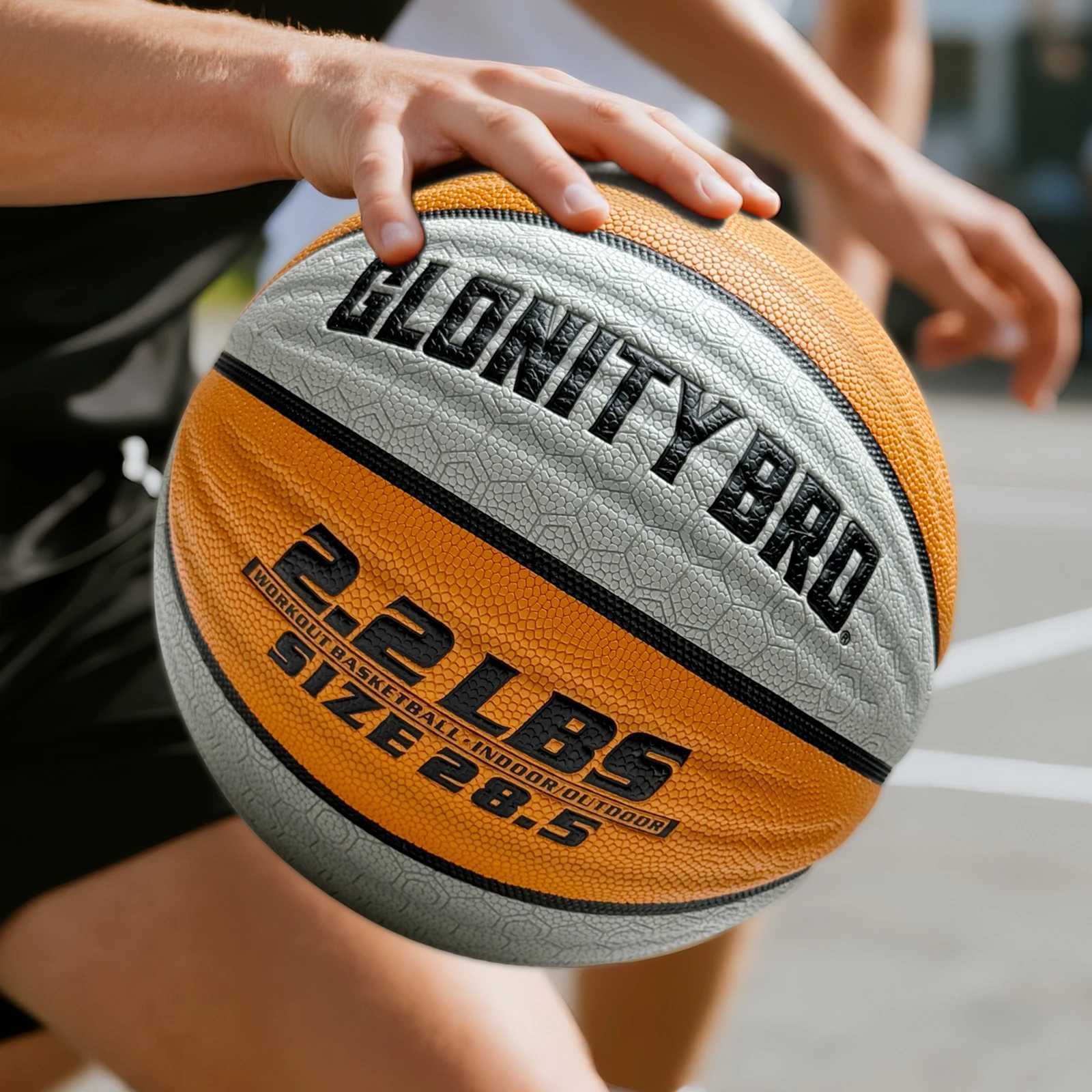 Weighted Training Basketball 3LBS/22LBSOfficial Size 6/7 Wear-resistant Heavy Ball For Handling DribblingPassingReboundingW251115