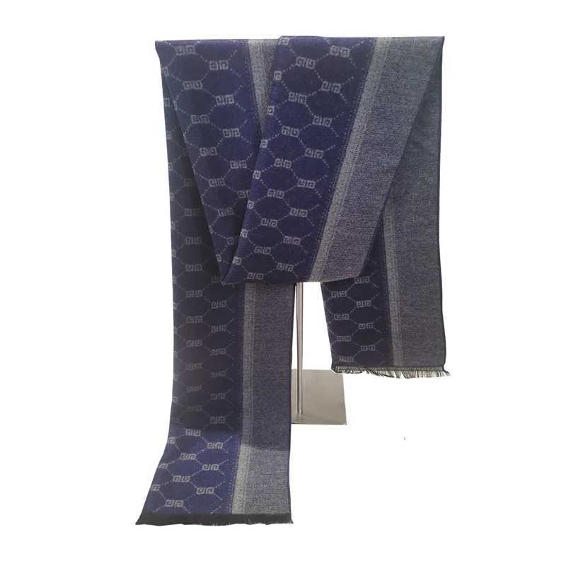 Luxury Luxury Brand Design Men Scarf Foulard Plaid Scarves Business Casual Winter Men Scarf Warm cashmere Scarfs fashion Shawls Wraps Y251115