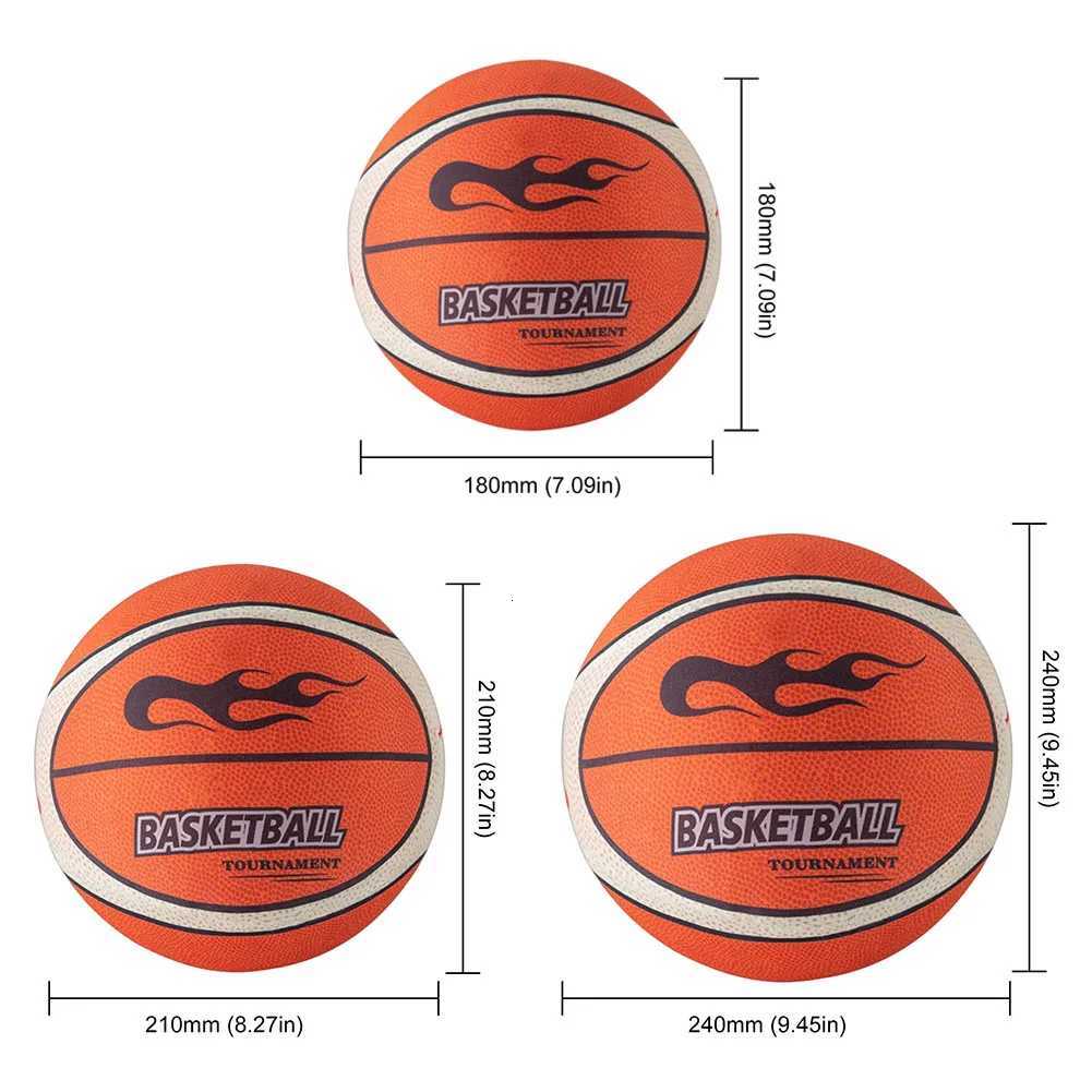 18/21/24cm Silent Basketball High-Resilience Training Foam Ball Size 3/5/7 Dribbling Basketball for Various Indoor ActivitiesW251115