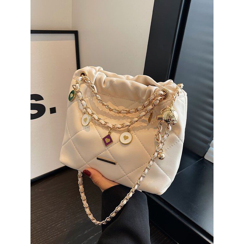 designer bag Fragrant Style Chain Small Square Trendy and Fashionable Skew Straddle Women's Bag Shoulder bag