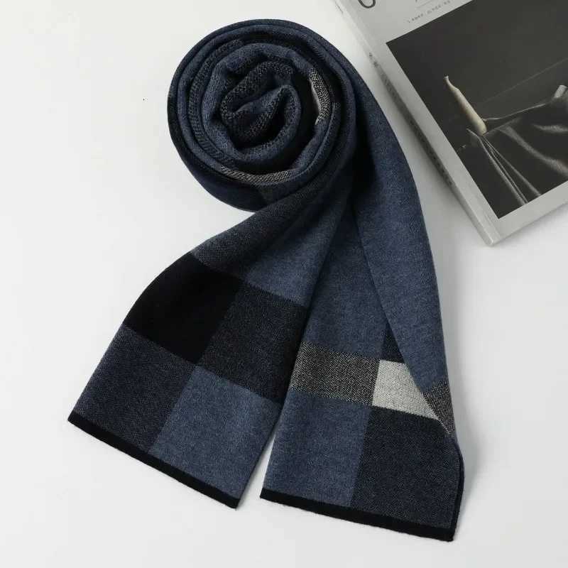 Luxury High Quality Pure 100 Wool Men Scarf Soft Warm Cashmere Muffler Male Autumn Winter Shawl Business Scarf Chrismas Gift Boy Y251115
