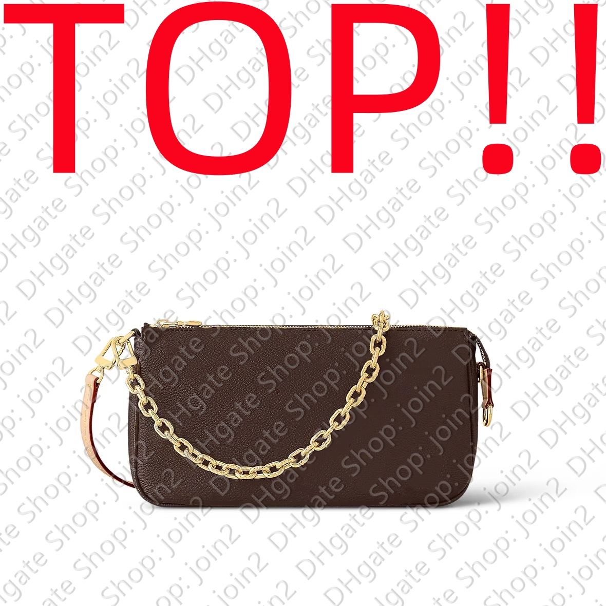 TOP. M82766 NEW. POCHETTE ACCESSOIRES Designer Clutch Bag Chic Pouch Chain Cross Body Crossbody Shoulder Shopping Tote Bags