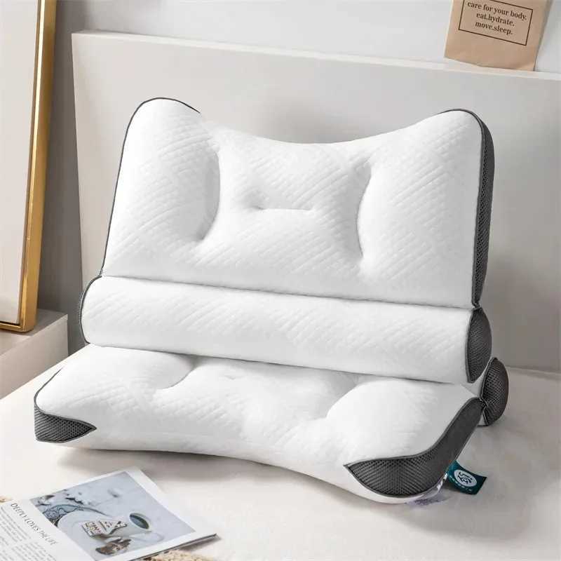 Household Sleep Neck Pillow Ergonomic Memory Foam Slow Rebound Soft Neck Support Pillow Anti-traction Sleeping Support PillowC250415
