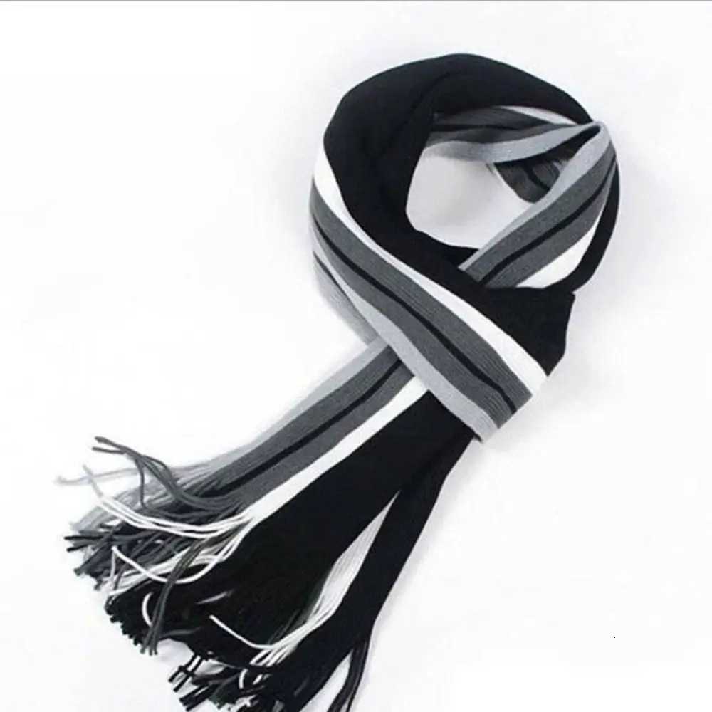 Luxury Cashmere Men Striped Scarf Fashion Thick Tassel Stole Neck Wrap Neck Warm Soft Winter Long Shawl Y251115