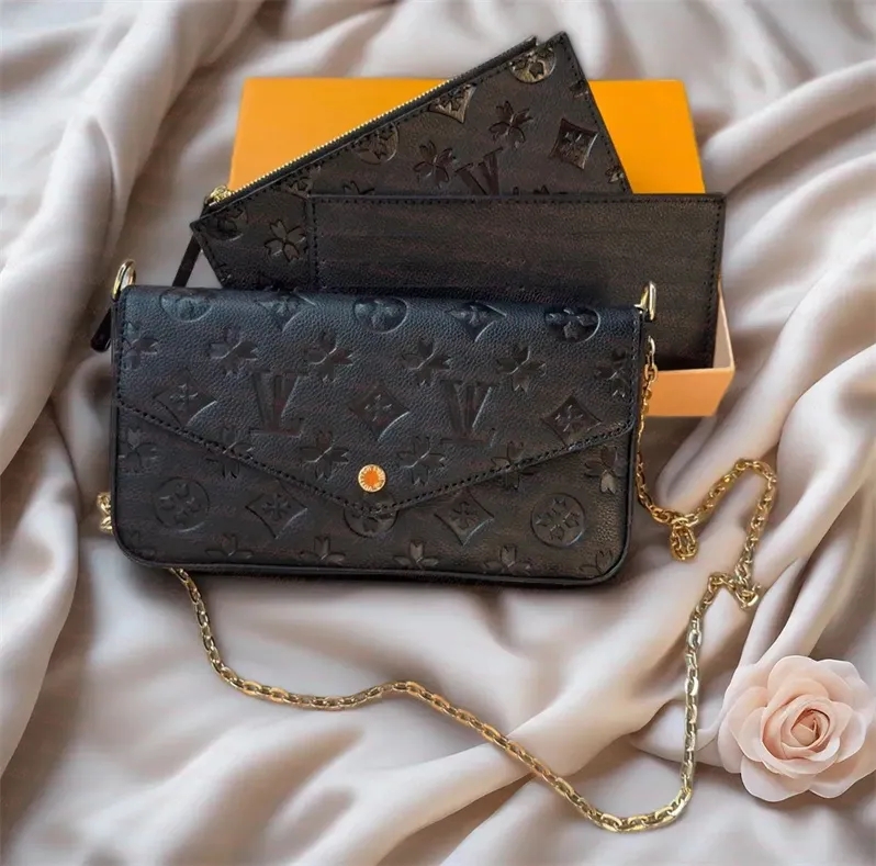 Luxury Designer Bag 3 Multi FELICIE POCHETTE Chain Bags Handbags Cross body Purse Woman Fashion Women Shoulder Bags Ladys Tote Bag Wallet Female backpack Handbag